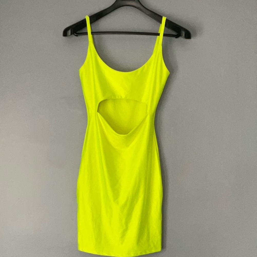 Women’s Fashion Nova neon yellow party dress
